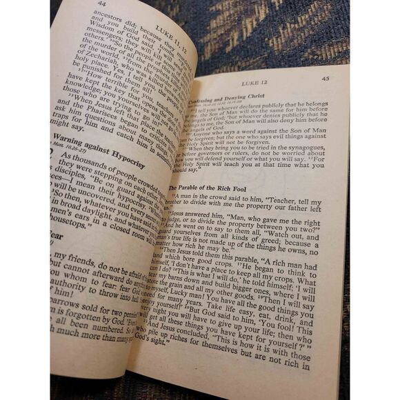 Vintage Touched by The Fire Luke/ Acts in the Today's English Version Paperback - Picture 4 of 7